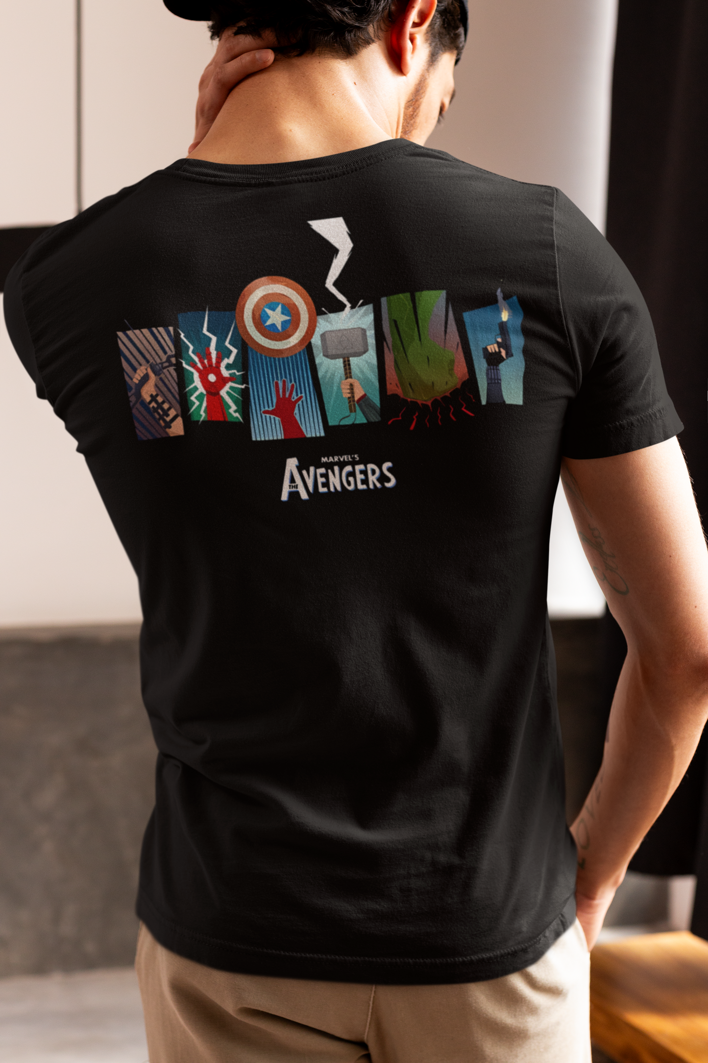 W.I.F.I (Wear It Feel It) Regular Fit Men's Half Sleeves T-Shirt Avenger Graphic print