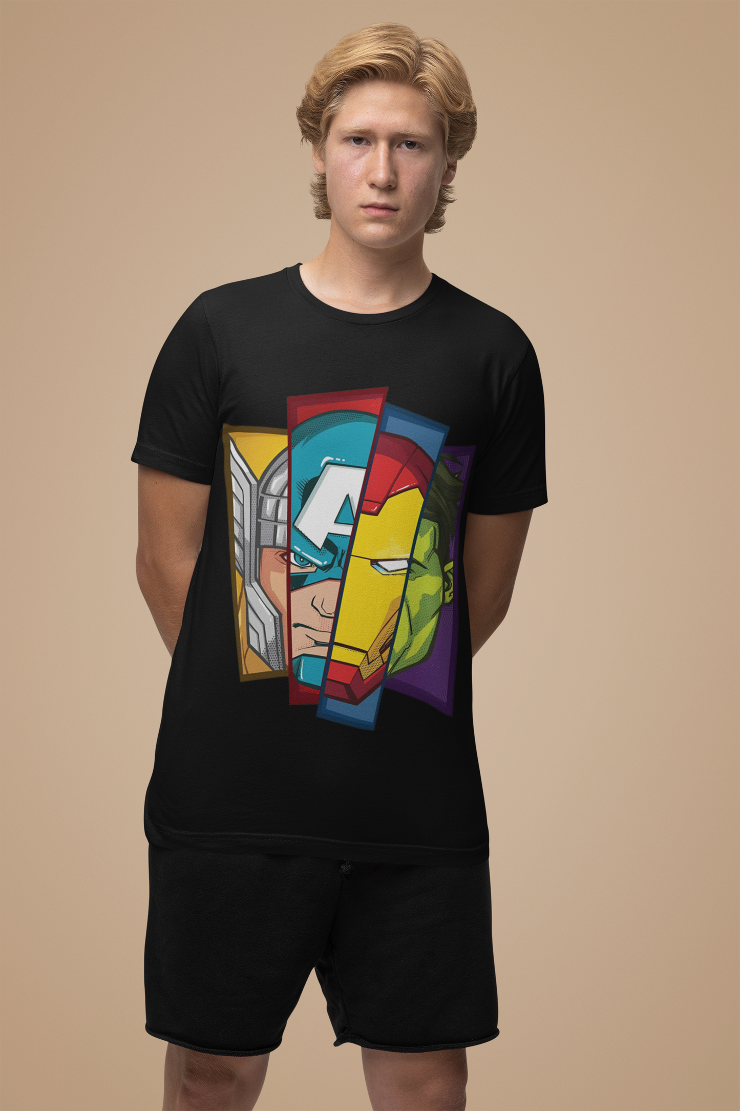 W.I.F.I (Wear It Feel It) Regular Fit Men's Half Sleeves T-Shirt Avenger Graphic print