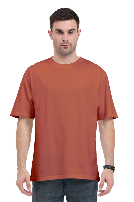 wifi wear it feel it oversized plain coral tshirt closeup